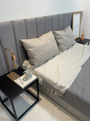 Placa 60x20 cm en lino gris