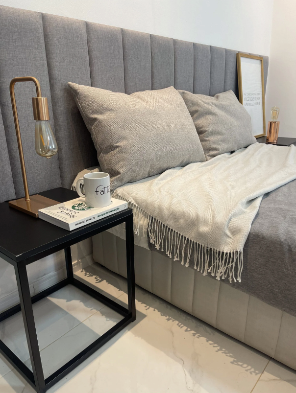 Placa 60x20 cm en lino gris