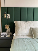 Respaldo Placa 60x20 cm – Tapizada en Lino Verde