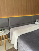 Cabecera Maxiline – Tapizada en Lino Gris 240x110 cm