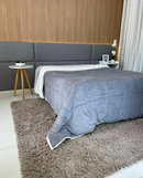 Cabecera Maxiline – Tapizada en Lino Gris 240x110 cm