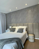 Cabecera Maxiline 280x120 cm – Tapizada en Tela Dakkar Color Sépsia