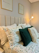 Cabecera Modular 3.00x1.30 m – Tapizada en Lino Color Areia